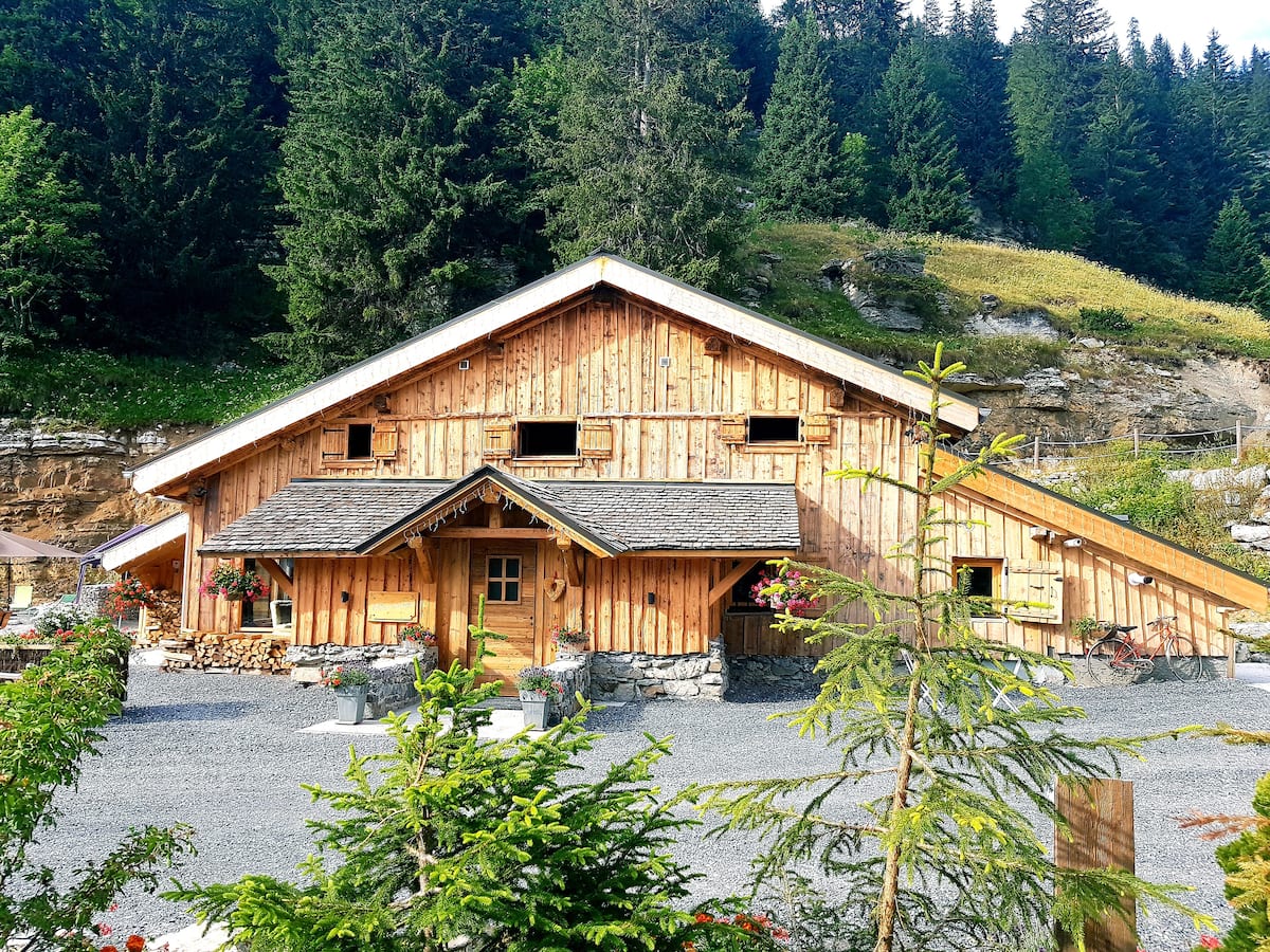Buitenkant van het chalet