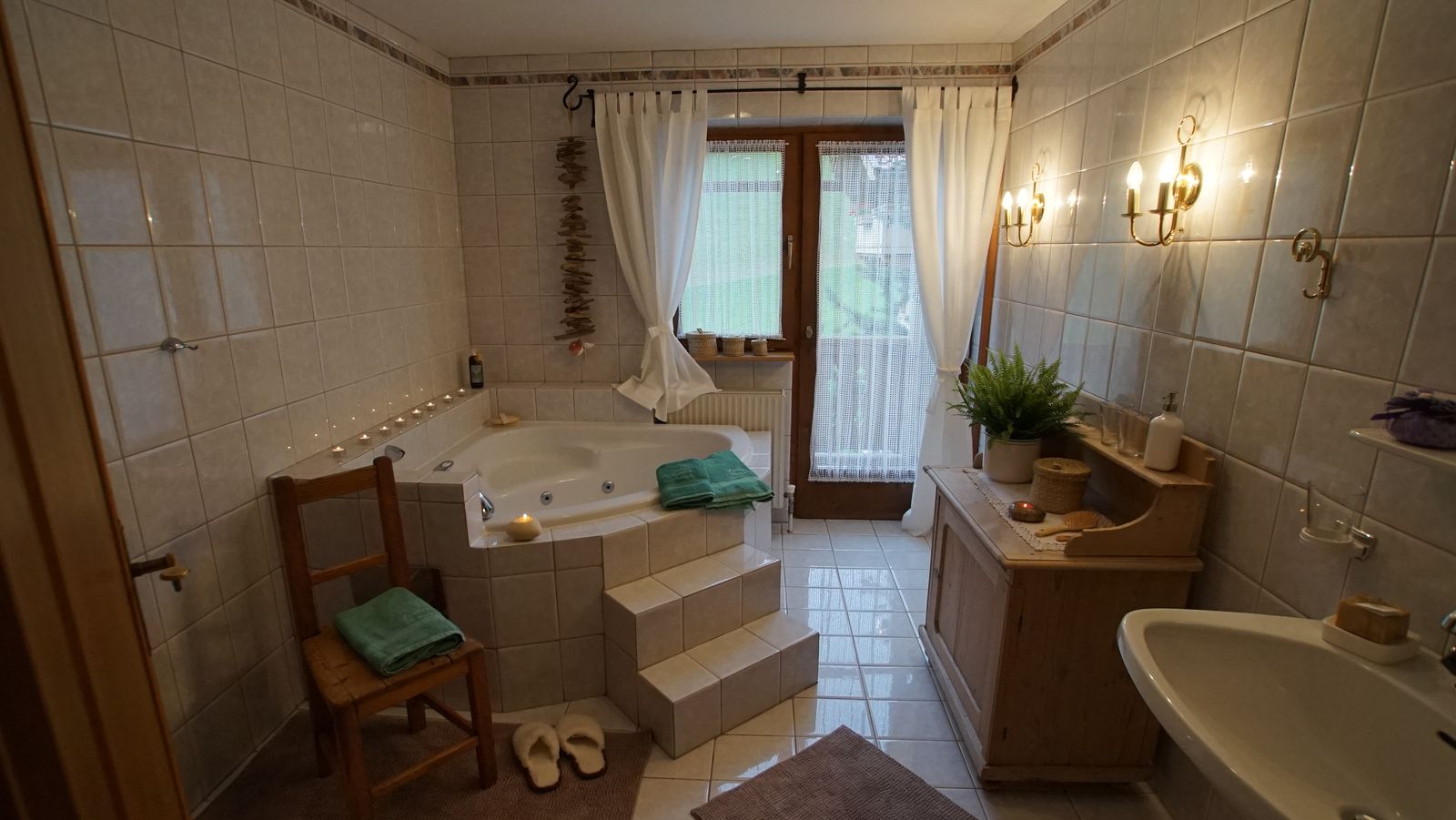 Badkamer met bad