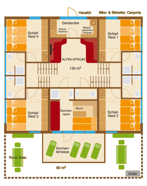 Plattegrond: Classic · slaapverdieping